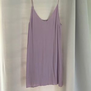 Lavender v neck shift dress